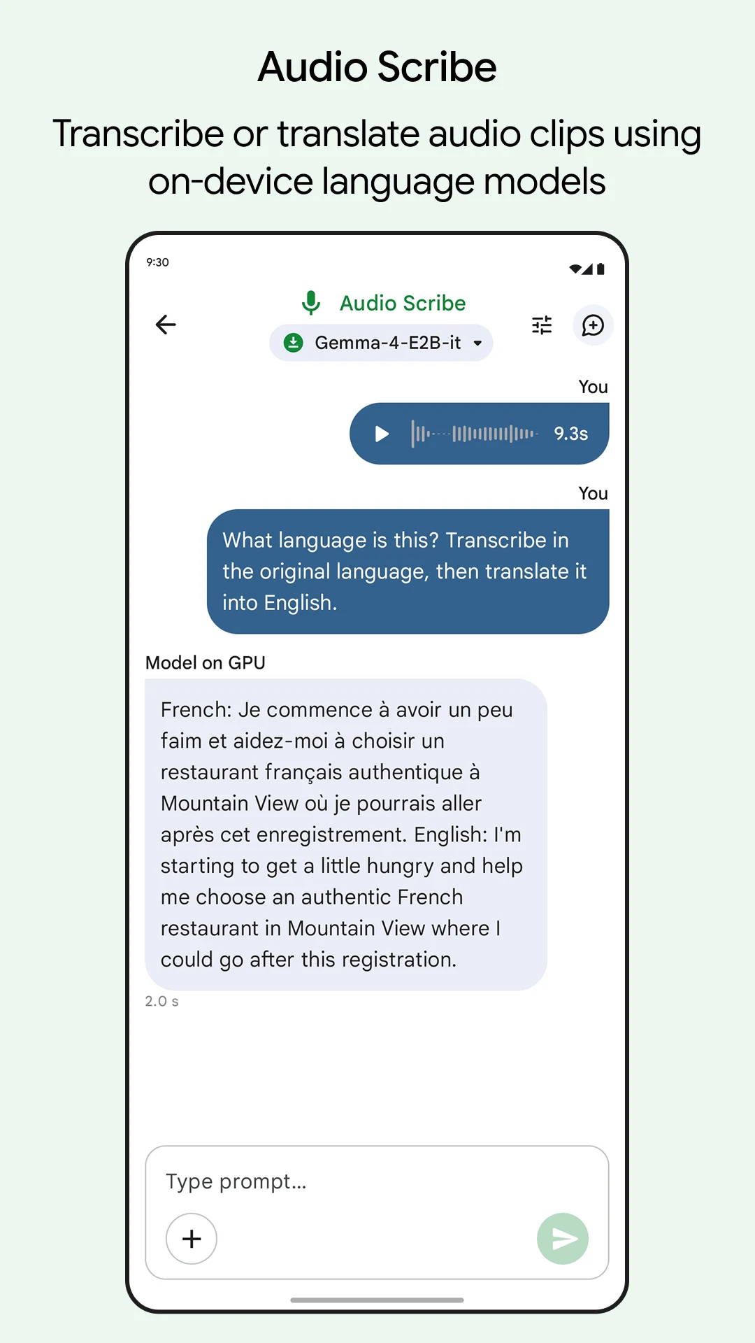 Google AI Edge Gallery screenshot