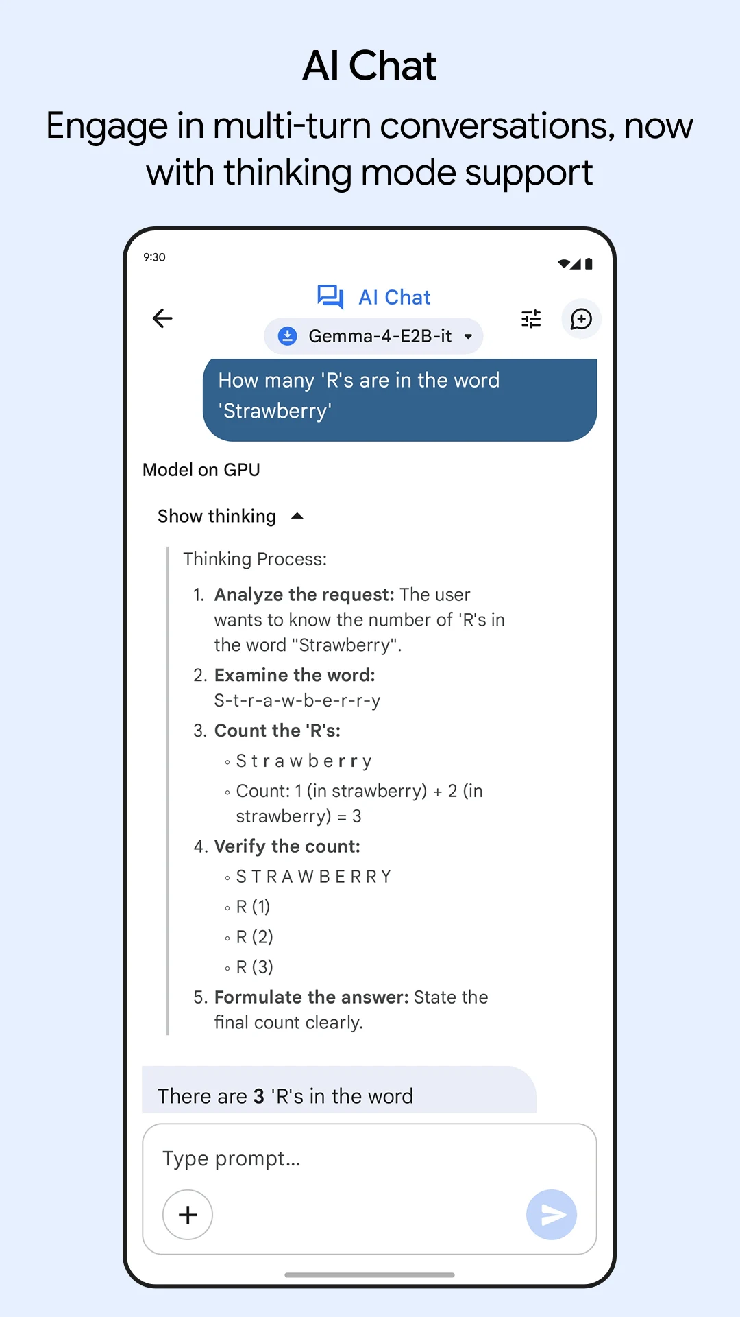 Google AI Edge Gallery screenshot